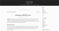 Desktop Screenshot of joycebabu.com