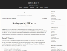 Tablet Screenshot of joycebabu.com